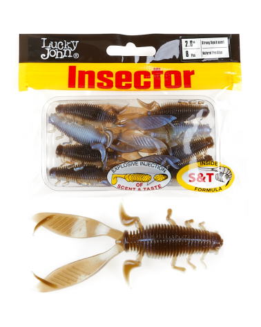 Guma Robak Lucky John Insector 2.8" 7cm T46 Natural Pro Blue 8szt.