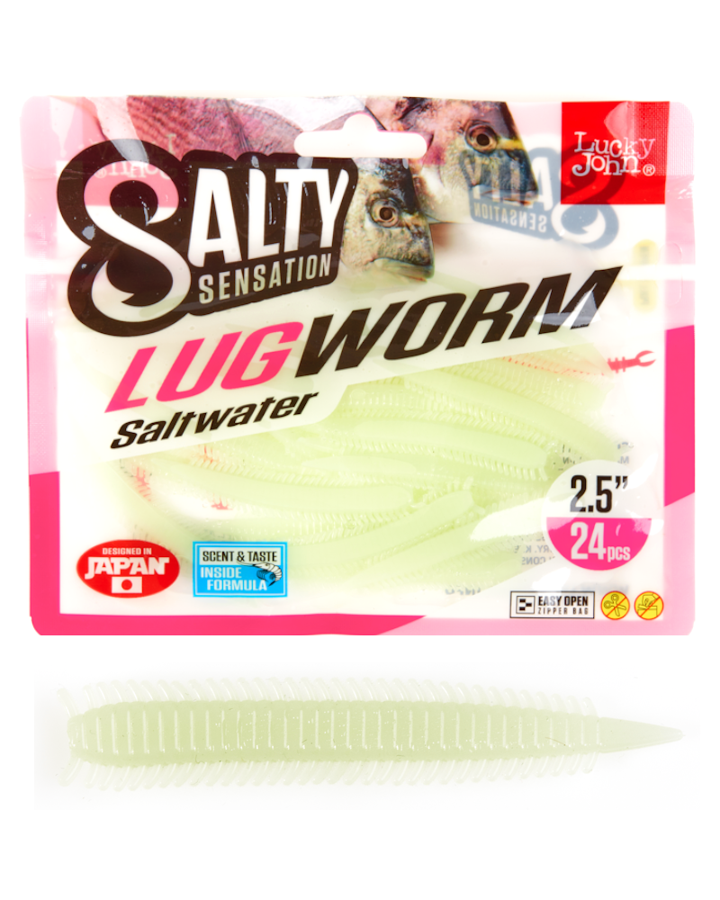 Guma Robak Lucky John Lugworm 2.5" 6.35cm F33 24szt.