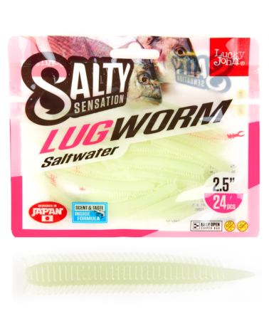 Guma Robak Lucky John Lugworm 2.5" 6.35cm F33 24szt.