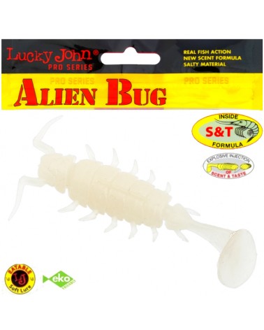Guma Robak Lucky John Alien Bug 1.5" 3.8cm 033 Ocean Pearl 10szt.