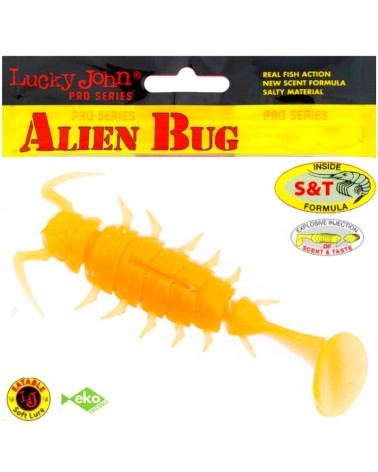 Guma Robak Lucky John Alien Bug 1.5" 3.8cm 036 Electric Orange 10szt.
