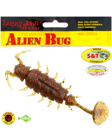 Guma Robak Lucky John Alien Bug 1.5" 3.8cm PA03 Green Pumpkin 10szt.