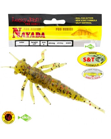 Guma Robak Lucky John Nayada 2" 5cm PA03 Green Pumpkin 9szt.