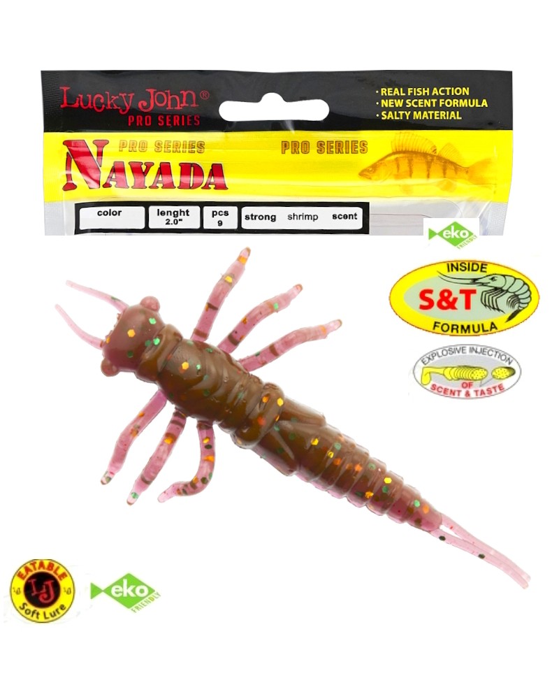 Guma Robak Lucky John Nayada 2" 5cm S13 Purple Plum 9szt.