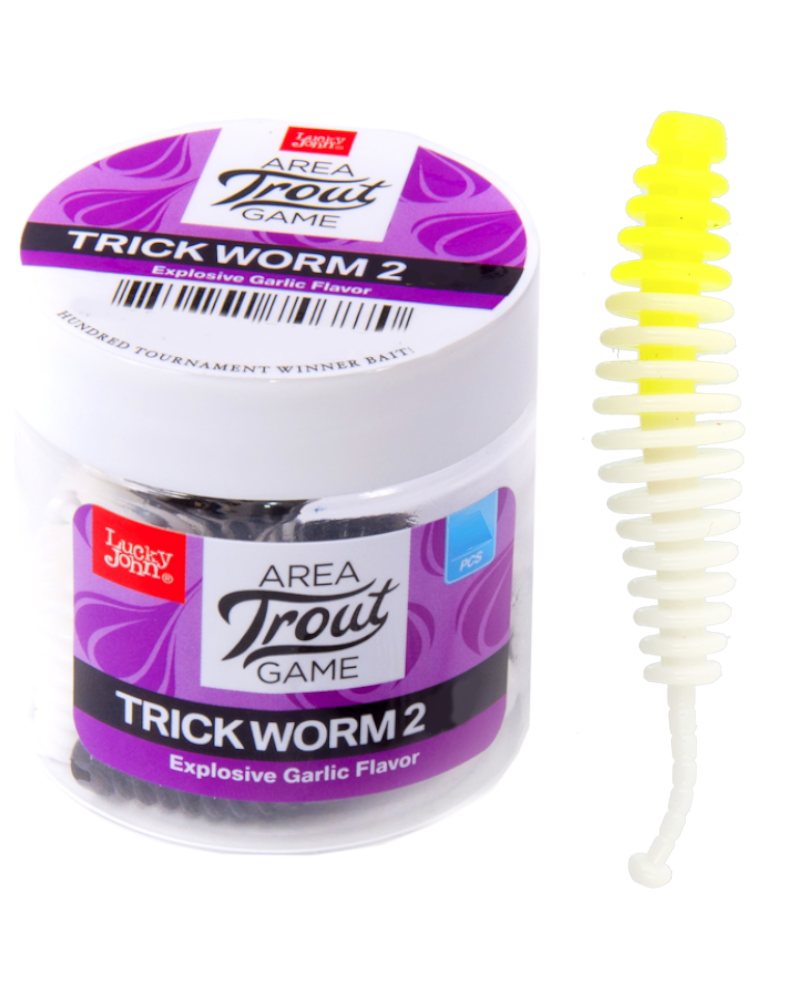 Guma Robak Lucky John Trick Worm  2" 5cm T92 10szt.