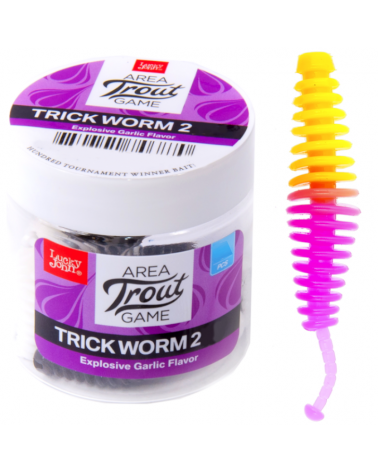 Guma Robak Lucky John Trick Worm  2" 5cm T95 10szt.