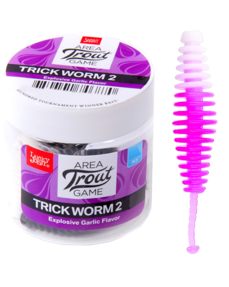 Guma Robak Lucky John Trick Worm  2" 5cm T97 10szt.