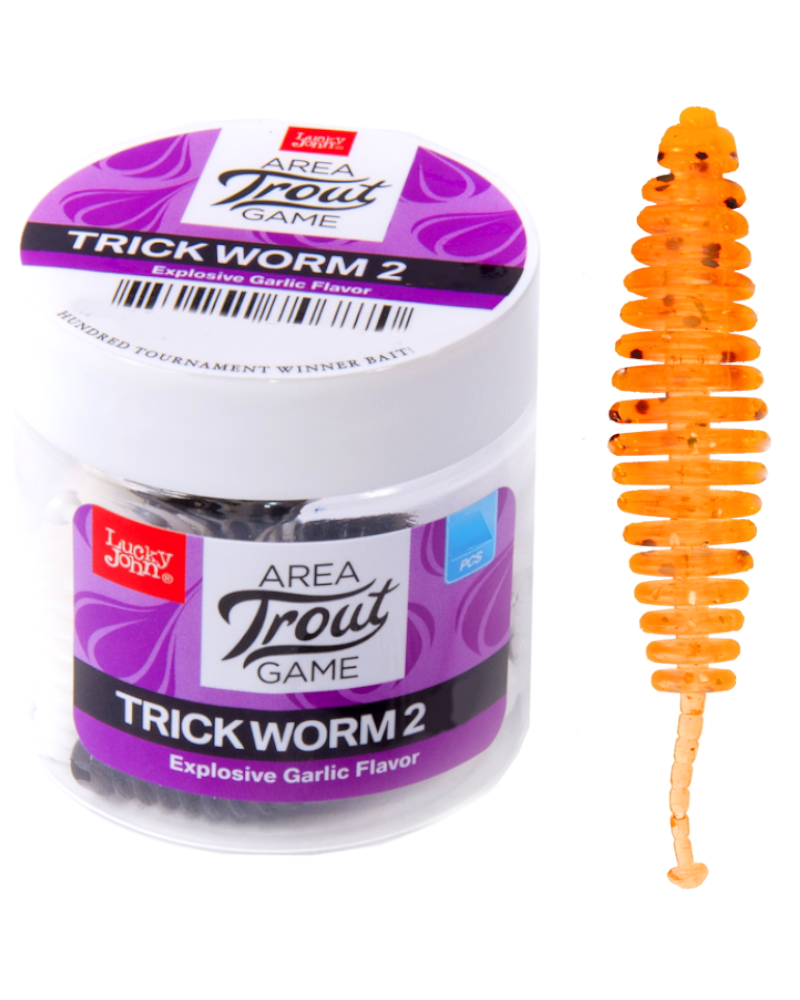Guma Robak Lucky John Trick Worm 2" 5cm 036 10szt.