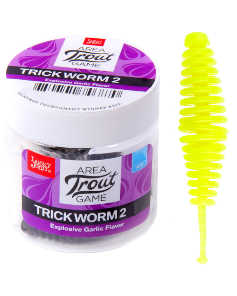 Guma Robak Lucky John Trick Worm 2" 5cm 101 10szt.