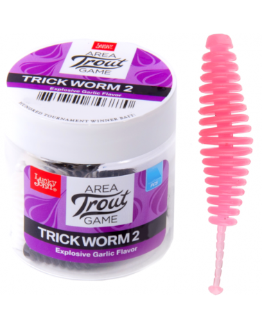 Guma Robak Lucky John Trick Worm 2" 5cm F05 10szt.