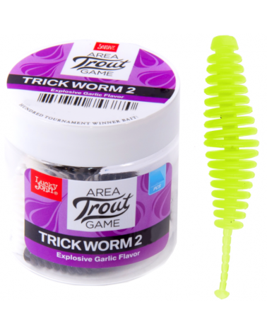 Guma Robak Lucky John Trick Worm 2" 5cm S88 10szt.