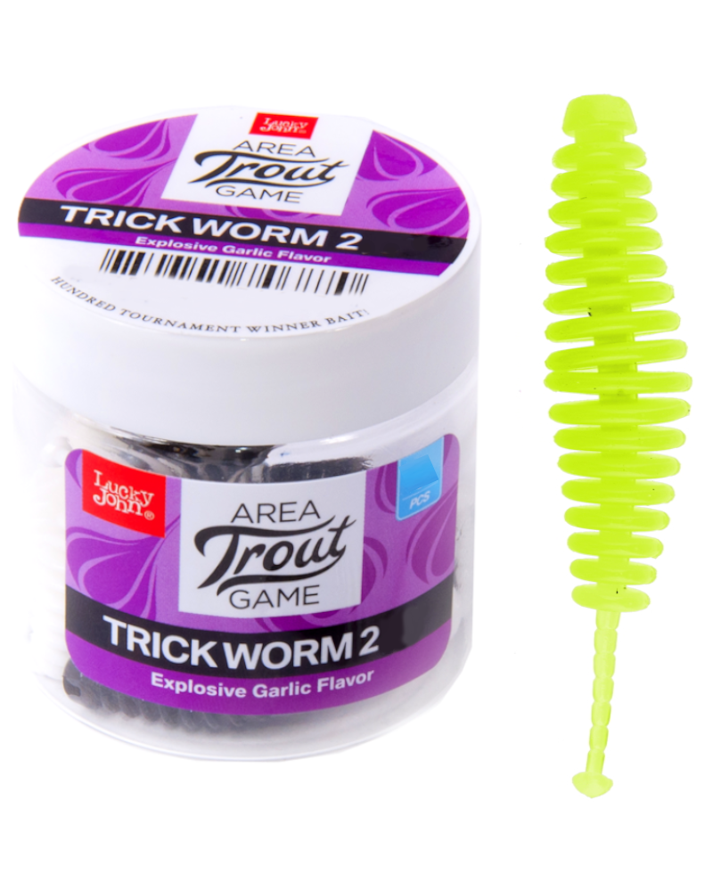 Guma Robak Lucky John Trick Worm 2" 5cm S88 10szt.