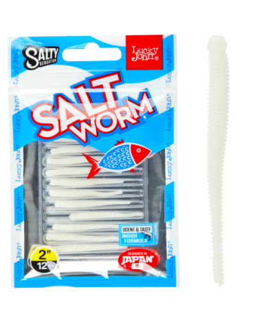 Guma Robak Lucky John Salt Worm 2" 5cm 033 12szt.