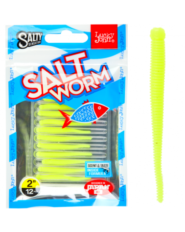Guma Robak Lucky John Salt Worm 2" 5cm F03 12szt.