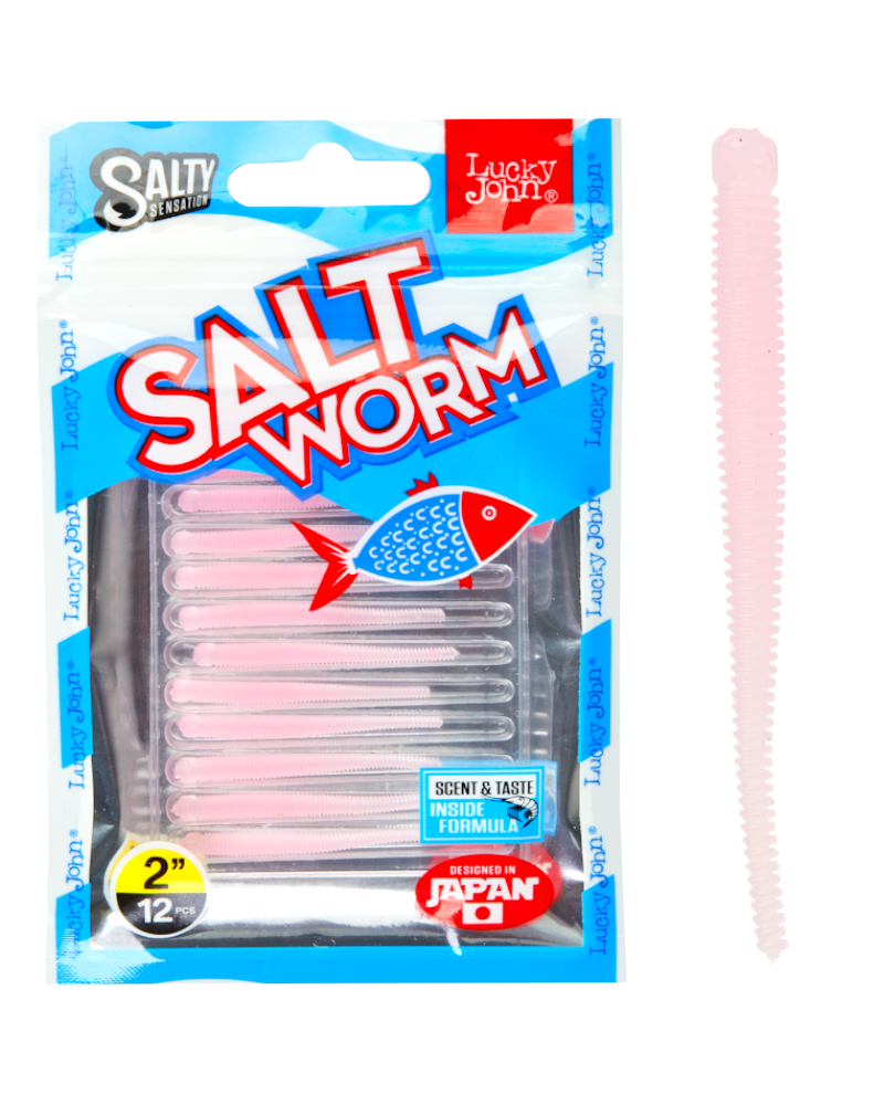 Guma Robak Lucky John Salt Worm 2" 5cm S31 12szt.