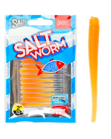 Guma Robak Lucky John Salt Worm 2" 5cm S32 12szt.