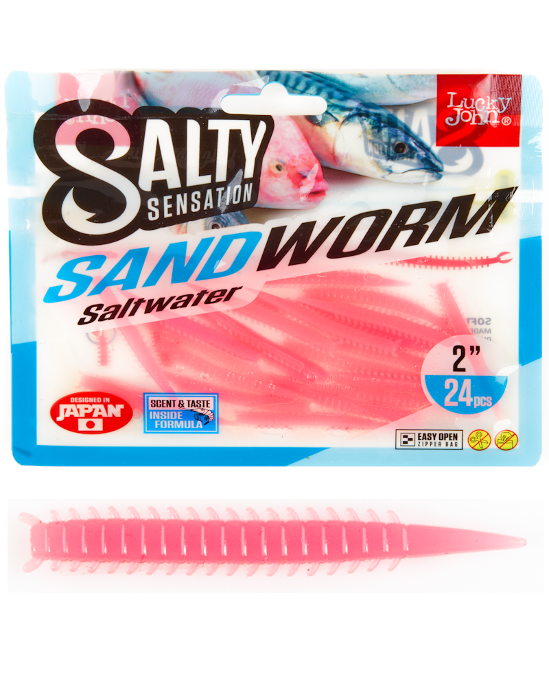 Guma Robak Lucky John Sandworm 2" 5cm F05 24szt.