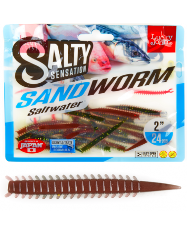 Guma Robak Lucky John Sandworm 2" 5cm F41 24szt.