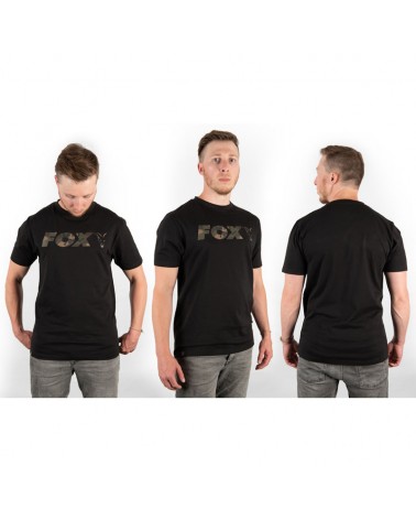 Koszulka Fox Black Camo Chest Print T-Shirt L