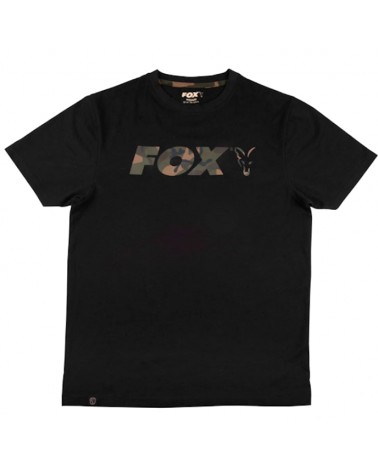 Koszulka Fox Black Camo Chest Print T-Shirt XXL