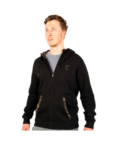 Bluza Rozpinana Z Kapturem Fox LW Black Camo Print Zip Hoody XL