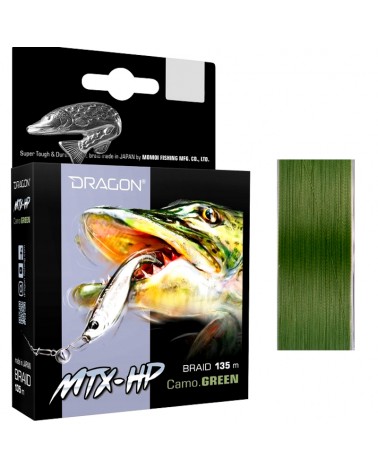 Dragon Plecionka MTX-HP Camo Green Momoi 0.16mm 14.60kg 135m Zielona