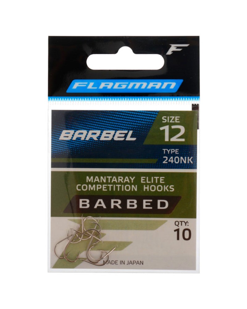 Haczyki Flagman Mantaray Barbel Nr 12 10szt.