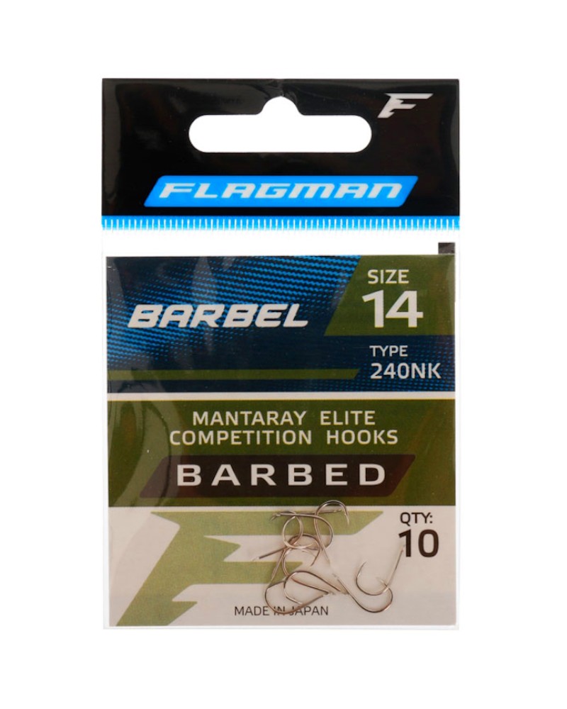 Haczyki Flagman Mantaray Barbel Nr 14 10szt.
