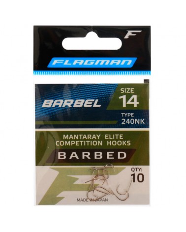 Haczyki Flagman Mantaray Barbel Nr 14 10szt.