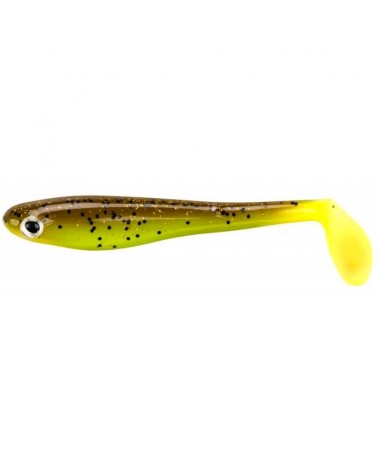 Guma Berkley Hollow Belly 13cm Brown Chartreuse