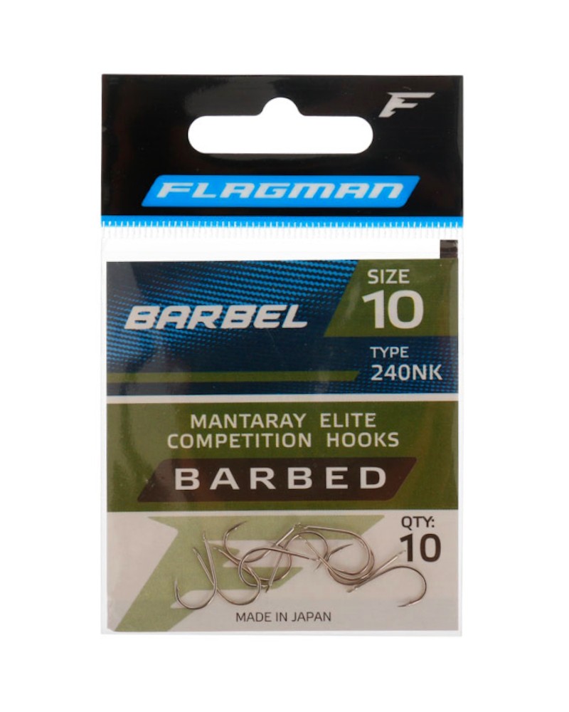 Haczyki Flagman Mantaray Barbel Nr 10 10szt.