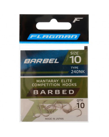 Haczyki Flagman Mantaray Barbel Nr 10 10szt.