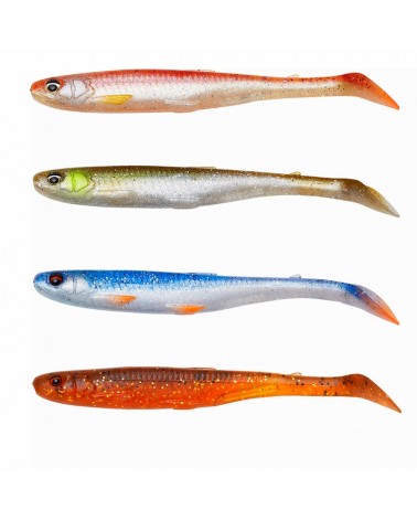 Zestaw Przynęt Na Czystą Wodę Savage Gear Slender Scoop Shad 11cm 7g Clear Water Mix 4szt.
