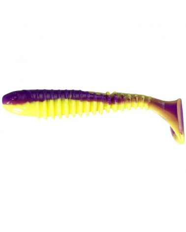 Berkley Flex Rib Shad 2,5" 6,5cm Purple Chartreuse