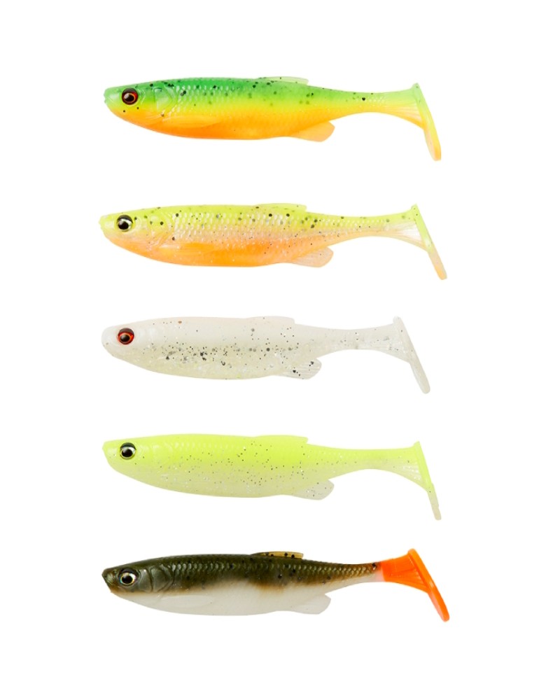 Zestaw Przynęt Na Brudną Wodę Savage Gear Fat Minnow T-Tail 13cm 20g Darkwater Mix 5szt.