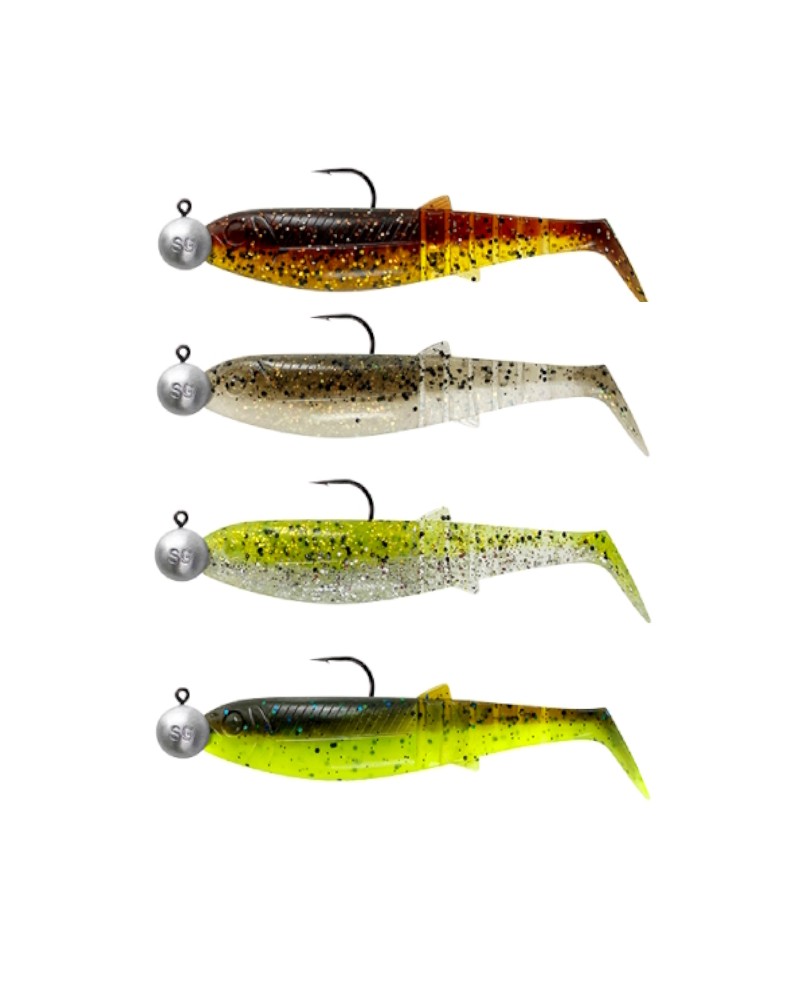 Savage Gear Zestaw Gum Na Czystą Wodę Cannibal Shad 10cm 9g+3/0 10g Clear Water Mix 4+4szt.