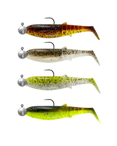 Savage Gear Zestaw Gum Na Czystą Wodę Cannibal Shad 10cm 9g+3/0 10g Clear Water Mix 4+4szt.