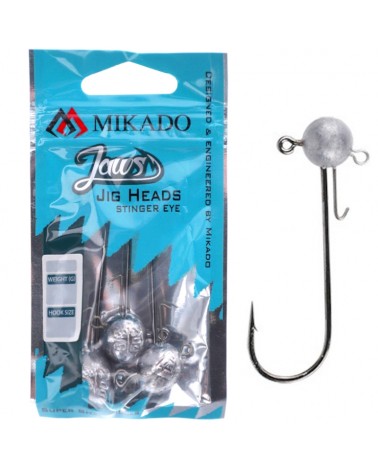 Mikado Główka Jigowa Jaws Stinger Eye 15g 10/0 BN op.3szt.