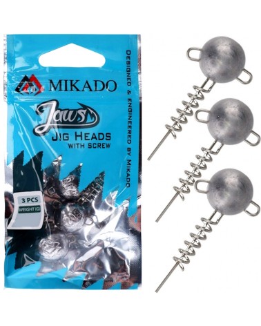 Mikado Ciężarek Główka Jaws Z Wkrętem 20g op.3szt.
