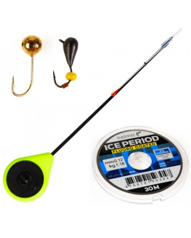 Wędka Podlodowa Zestaw Lucky John Ice Fishing Rod Mormyshka Set