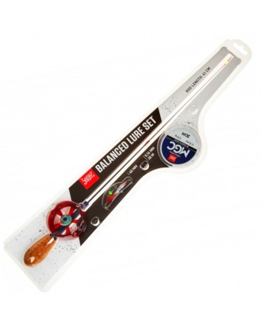 Wędka Podlodowa Zestaw Lucky John Ice Fishing Rod Balanced Lure Set