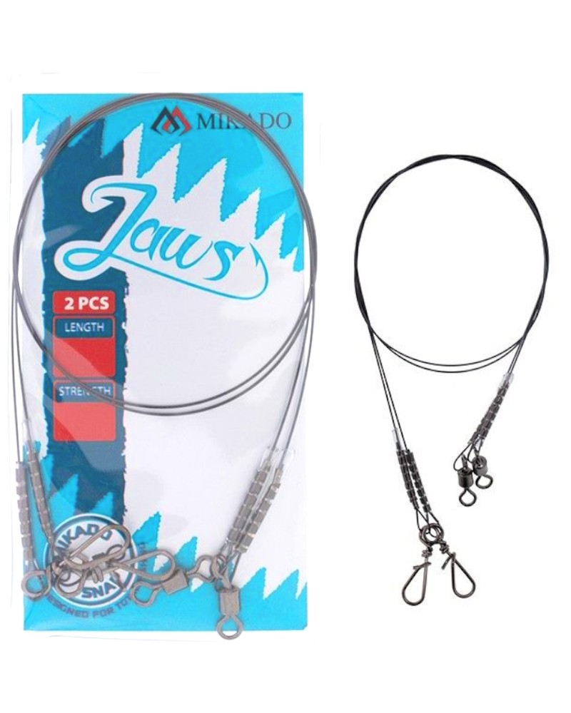 Przypon Tytanowy Mikado Jaws Light 25cm 10kg op.2szt.
