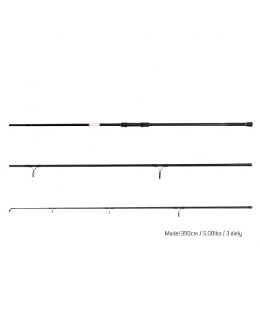 Wędka Karpiowa Delphin Bomber Spod 390cm 5.00lbs 3cz.