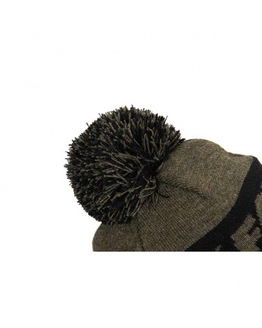 Czapka Zimowa Fox Collection Bobbles Green/Black