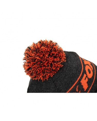 Czapka Zimowa Fox Collection Bobbles Black/Orange