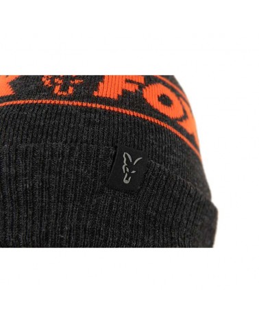 Czapka Zimowa Fox Collection Beanie Black/Orange