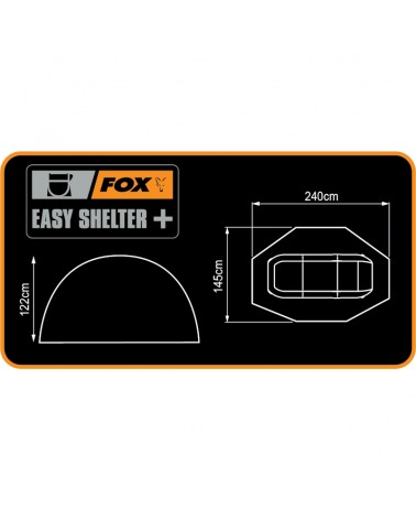 Namiot Wędkarski Jednoosobowy Fox Easy Shelter+ 240x145x122cm 8000mm