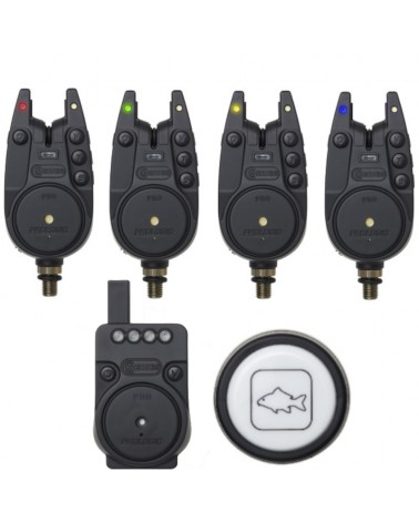 Zestaw Sygnalizatorów Brań Prologic C-Series Pro Alarm Set 4+1+1 Red Green Yellow Blue