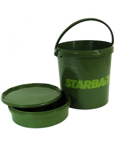 Wiadro Zanętowe Starbaits 21l, Miska 5.3l i Pokrywka