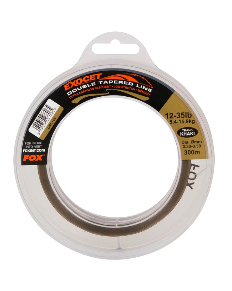Żyłka Karpiowa Strzałówka Fox Double Tapered Line 0.30-0.50mm 300m Khaki